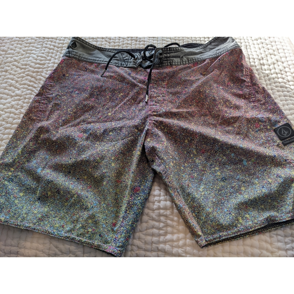 Volcom paint splatter board shorts